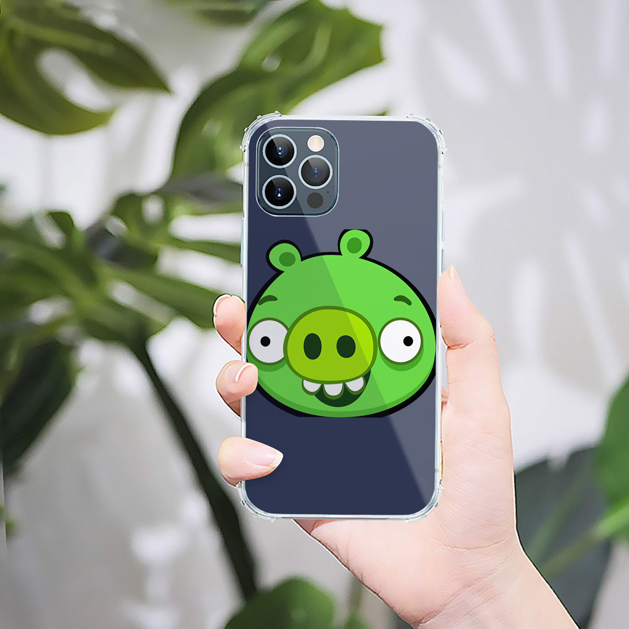 （画像用） Angry Birds アングリーバード 【iPhone 12シリーズ対応】透明スマホケース（クリアソフトケース）